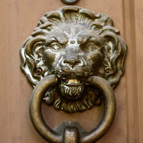 door knocker, lion head, vintage-103117.jpg